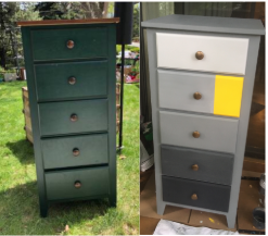 Before And After How To Upcycle A Craigslist Dresser Frugal Kite
